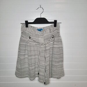 Derek Lam Design Nation Size Small Shorts High Waist Paperbag Mom Striped Baggy